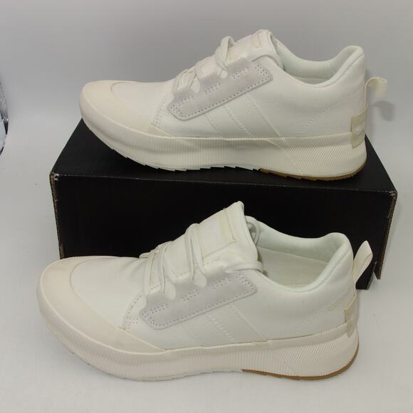 NEW Sorel Out N About III Low Women's 9 Sneakers Shoes Sea Salt Chalk Cream - Picture 10 of 15